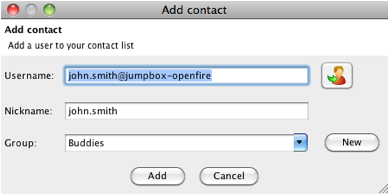 screenshot of 'Add contact' prompt