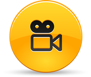 Orange video icon; Thinkstock.com