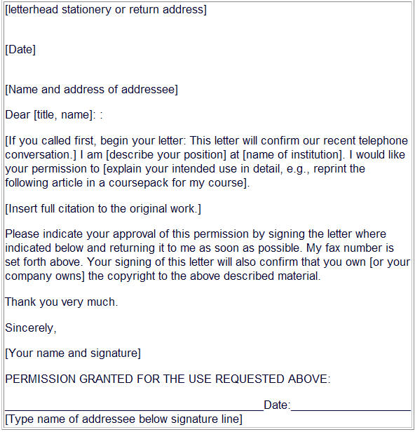 Sample Letter