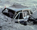 Mt. St. Helens destruction of a car.