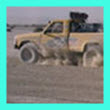 Off road vehicles disturb desert