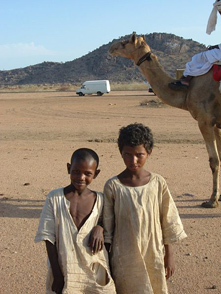 Sudanese Orphans Zivan and Faraji