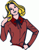 woman with shirt