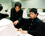 boy with computer