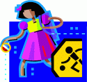 Careful girl