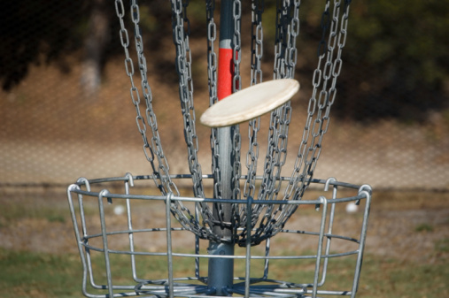 disc golf basket