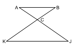 triangle ABC and triangle JKC