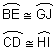 arc BE is congruent to arc GJ, arc CD is congruent to arc HI