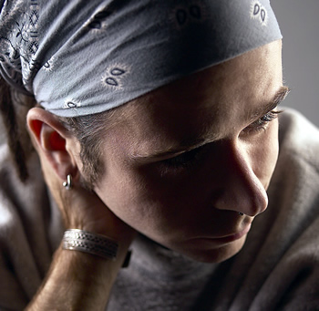 Concerned or worried teen, headshot