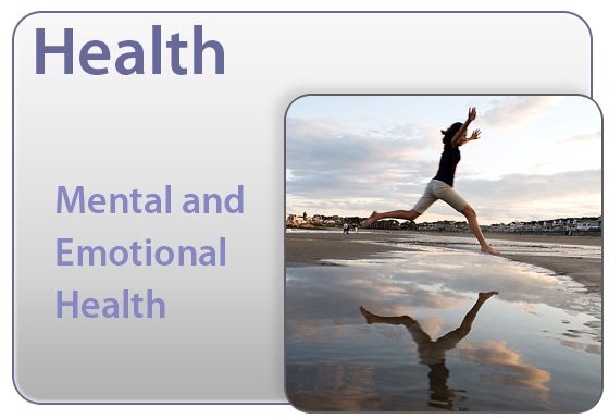 Health: Mental and Emotional Health, Person leaping on a beach