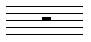 half rest on a staff