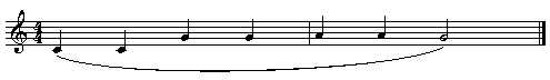 musical example of legato articulation