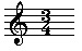 3/4 time signature