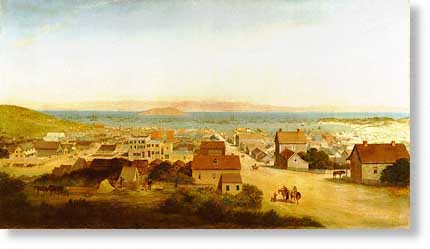 Landscape representation of early San Francisco