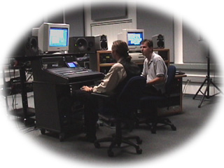 Editing audio in a studio