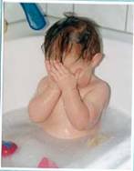 child playing peek-a-boo